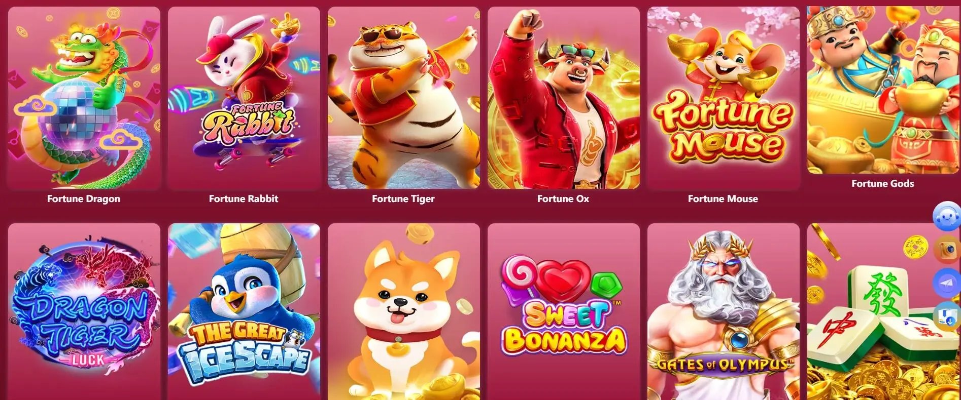 Antarmuka taruhan Dragon Tiger Live menampilkan opsi Dragon, Tiger, dan Tie